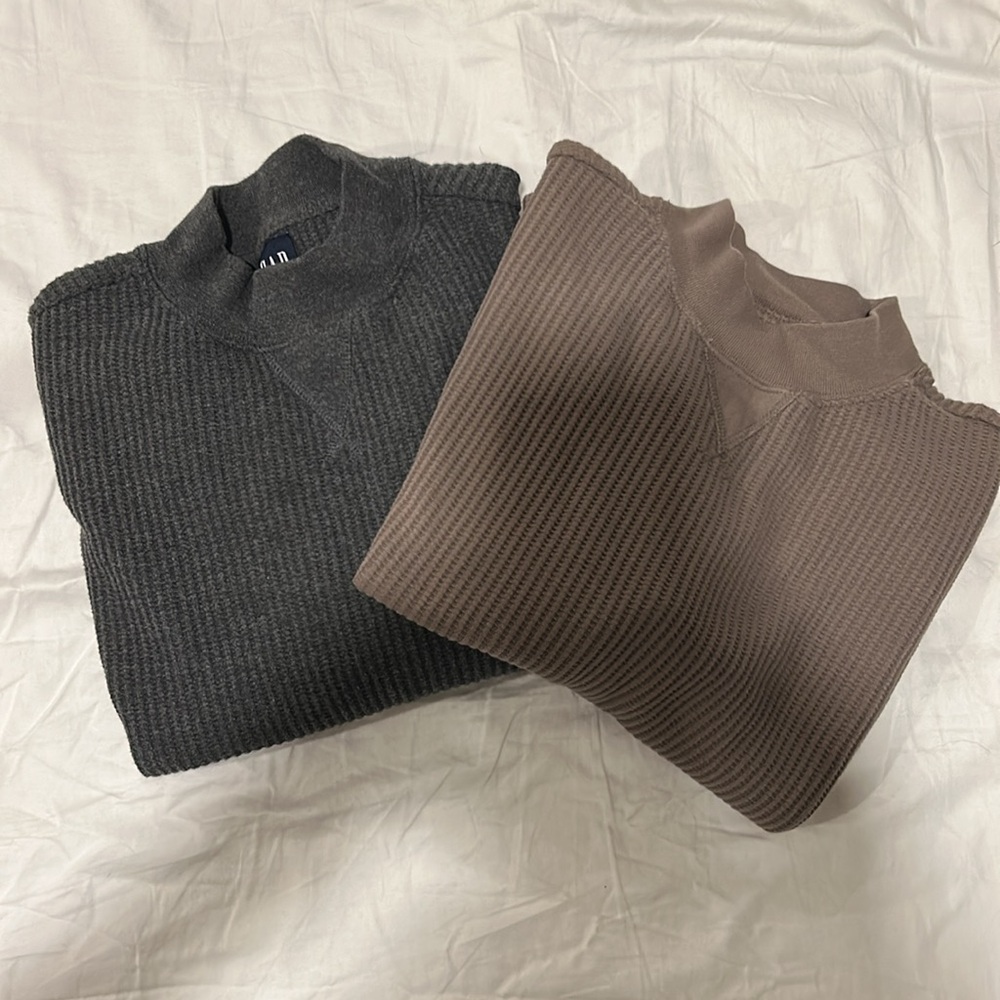 Gap waffle knit shirts bundle
